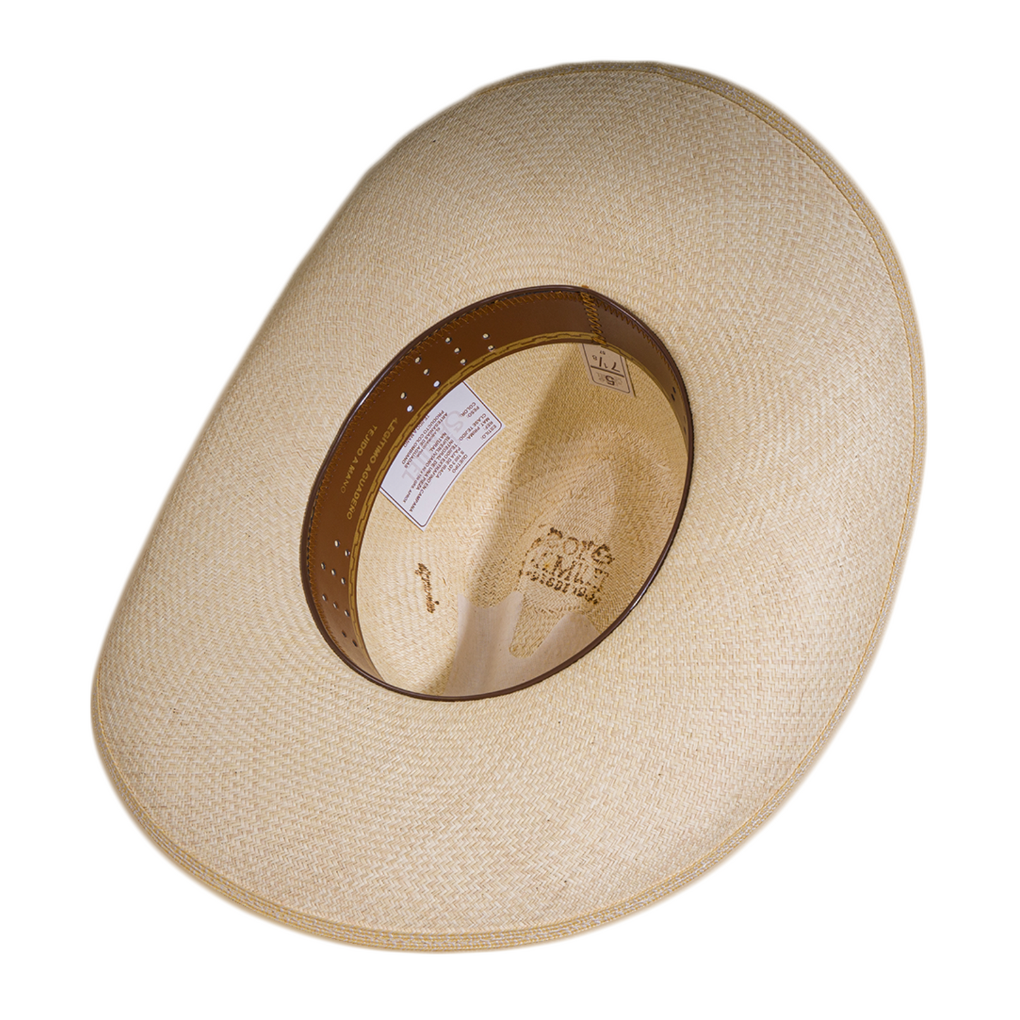 SOMBRERO QUETIPO NATURAL TEJIDO EXTRAFINO